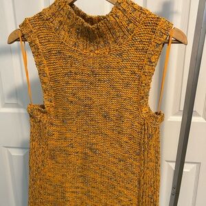 Anthropologie Mustard Knit Sweater